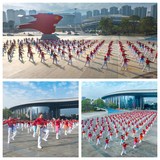 柔力球單雙拍合框共舞《我祝祖國(guó)三杯酒》