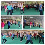 大田縣老體協(xié)拳劍俱樂(lè)部邀請(qǐng)三明學(xué)院柯英俊教授指導(dǎo)太極拳